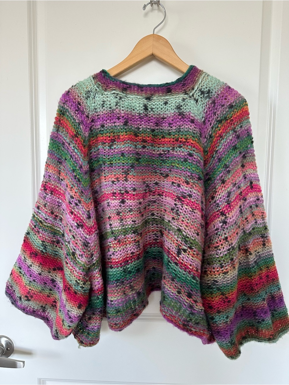 Hand knit Multicolor Striped Women’s Sweater